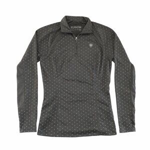 Ariat Sunstopper 2.0  Zip Performance Shirt Olive Green Size Small